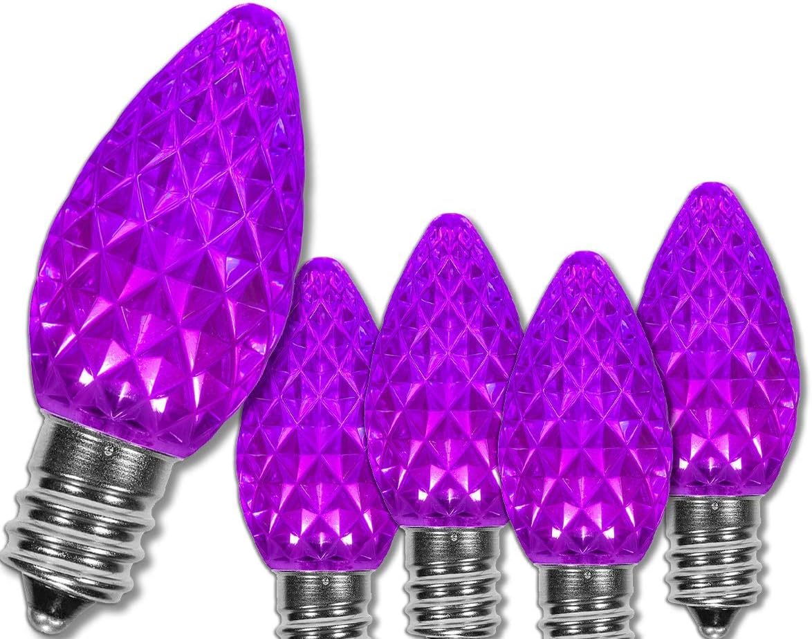 Purple OptiCore LED Bulbs for Stunning Holiday Displays