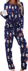 Ekouaer Pajama Set for Women Long Sleeve Lounge Set - Soft Cozy Fit