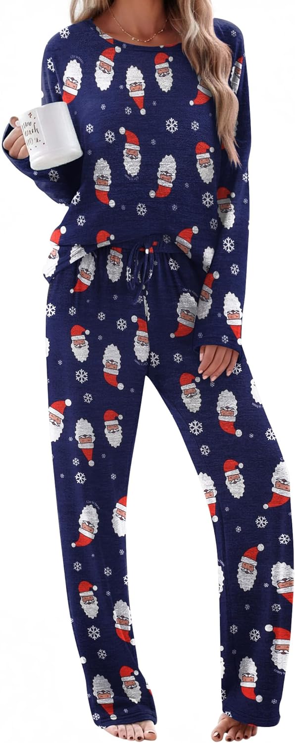 Ekouaer Pajama Set for Women: Cozy Long Sleeve Sleepwear