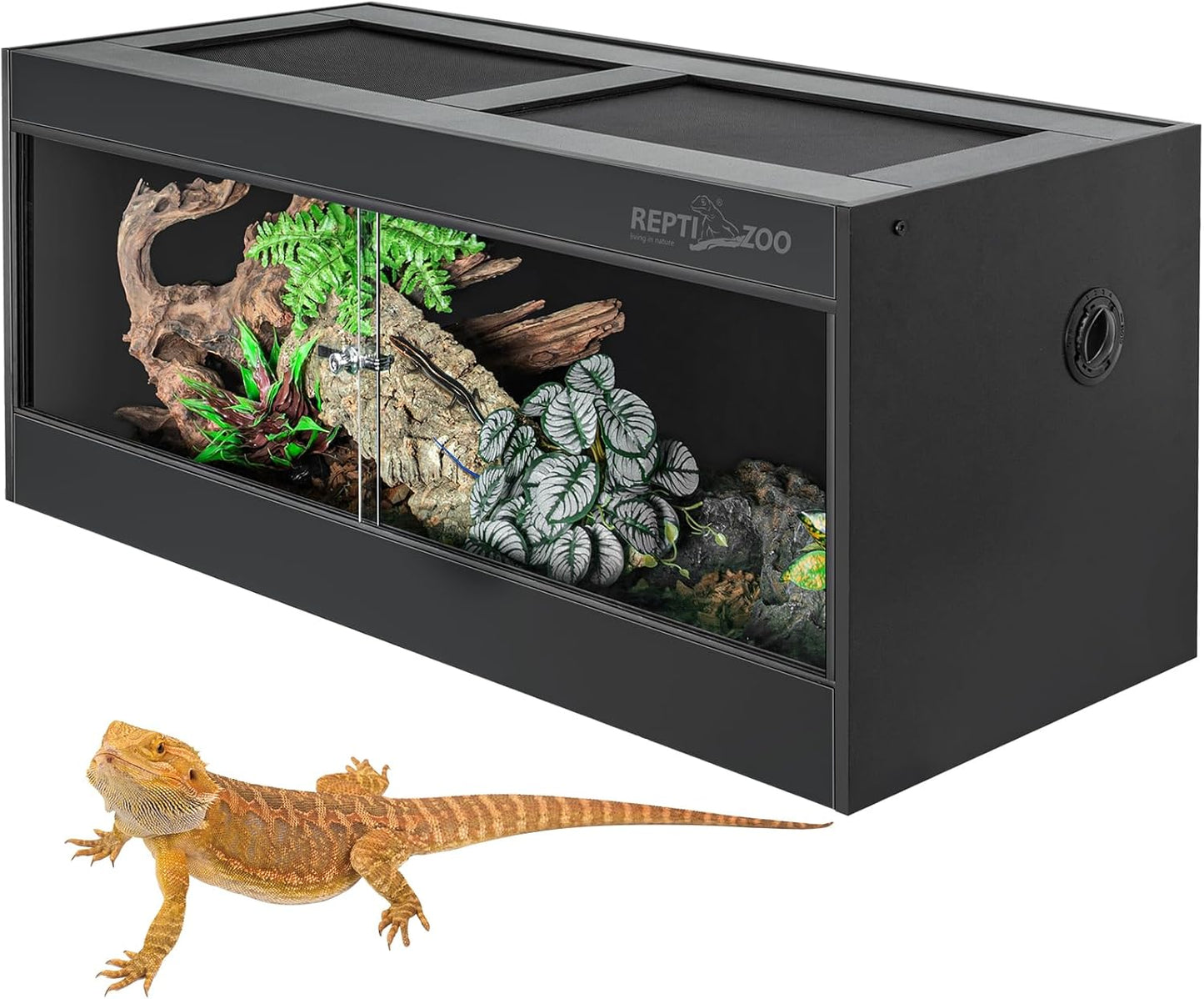 68 Gallon PVC Reptile Terrarium for Bearded Dragons & Snakes