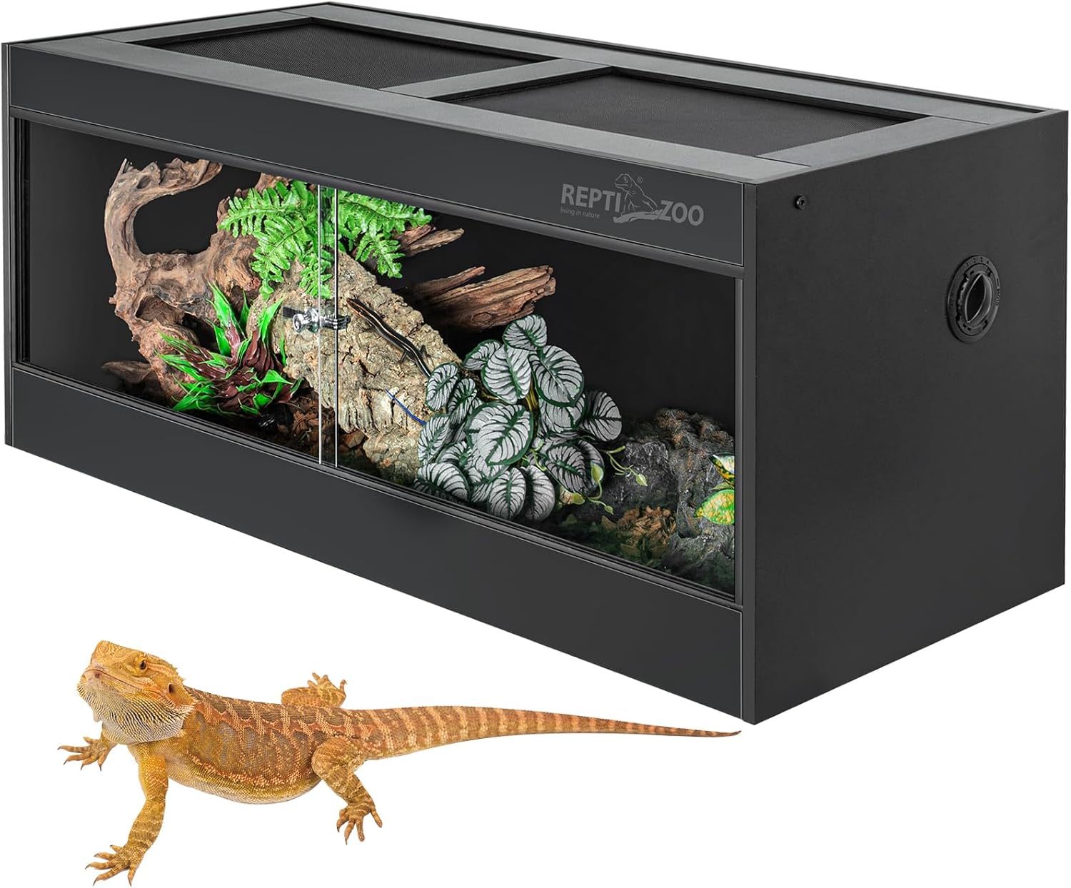 68 Gallon PVC Reptile Terrarium for Bearded Dragons & Snakes