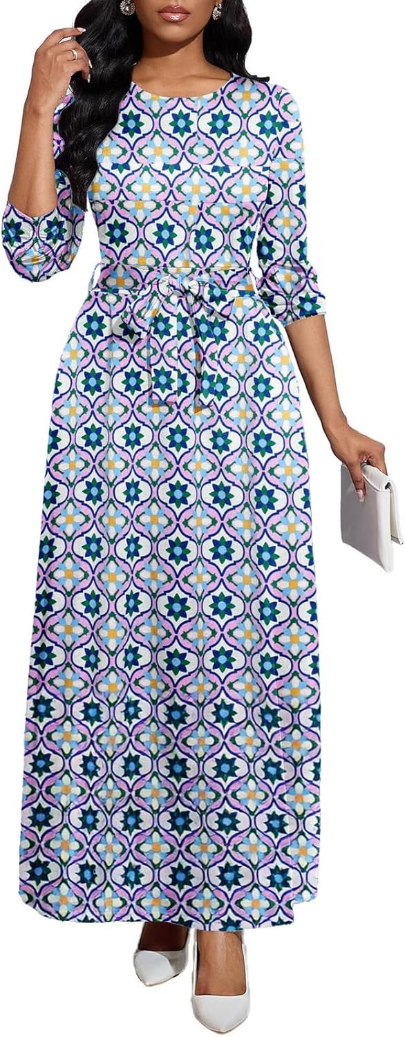 Long Dress for Women Casual Long Sleeve Maxi Dress 2025