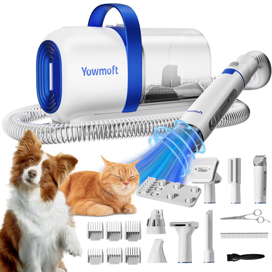 YOWMOFT 2L Dog Grooming Vac: 15 Tools, Max 11Kpa