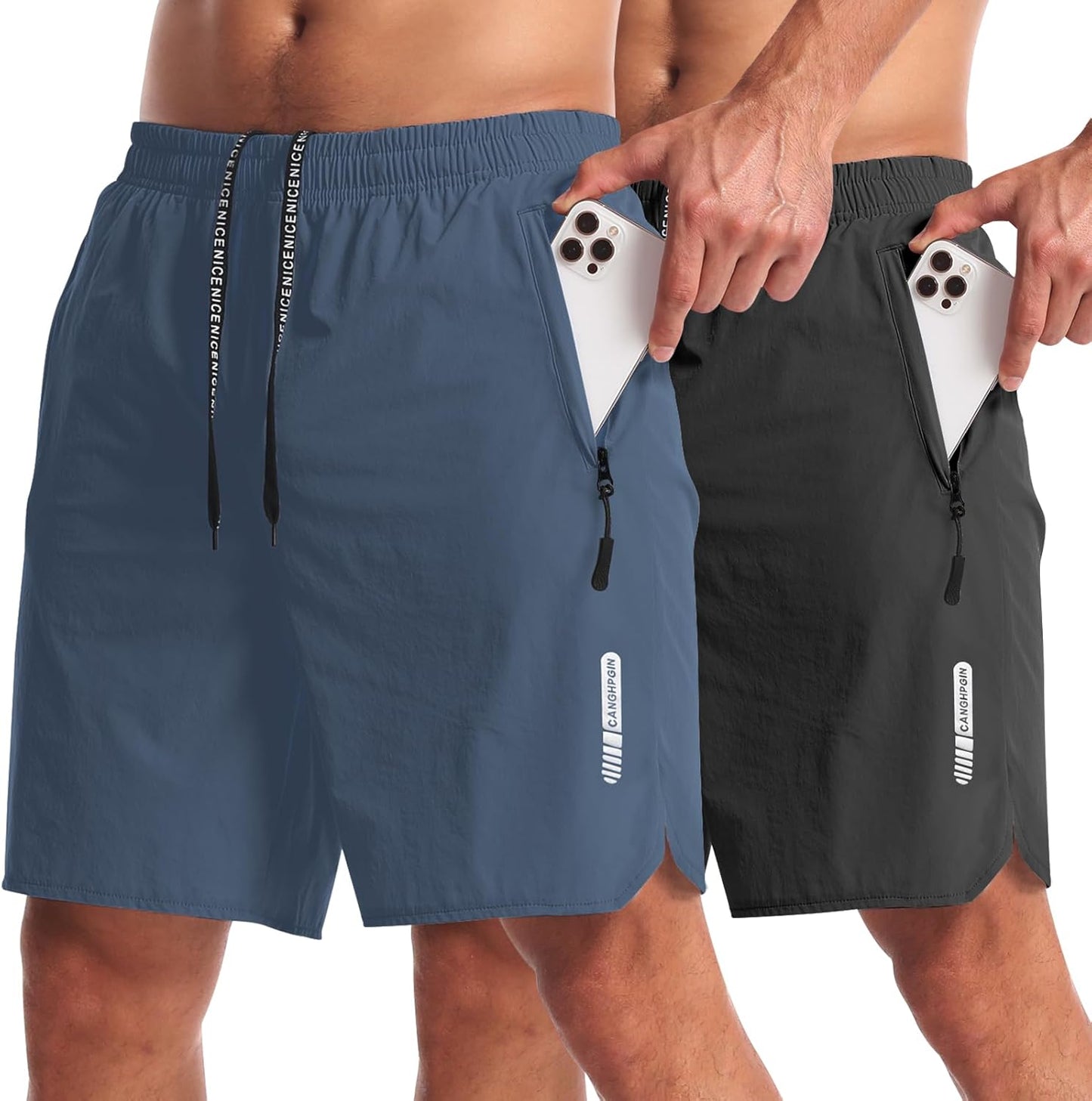 CANGHPGIN 2 Pack Mens Workout Athletic Shorts for Every Activity