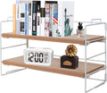 ShellKingdom Desk Shelf Organizer 2 Tier Desktop Shelves - Adjustable