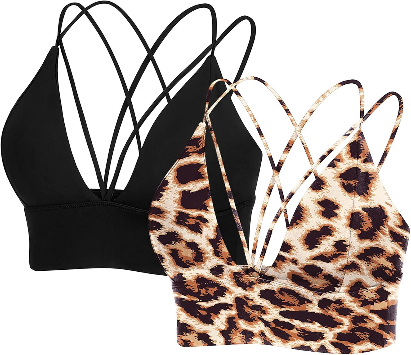 MotoRun Bralettes for Women: Sexy Strappy Sports Bra Style