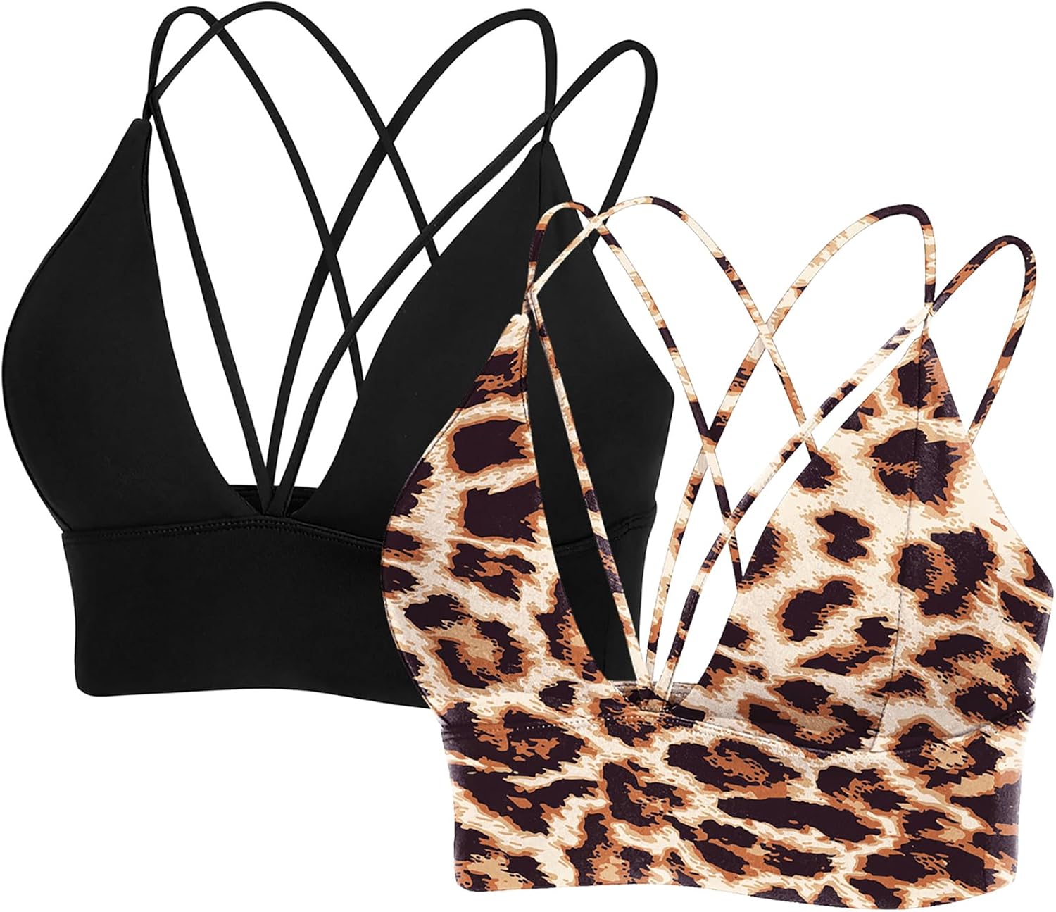 MotoRun Bralettes for Women: Sexy Strappy Sports Bra Style
