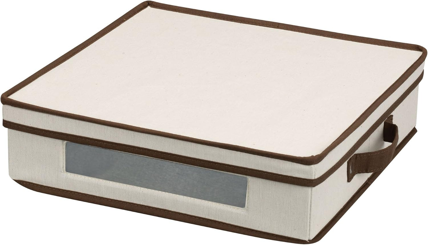 Household Essentials Charger Plate Storage Box - Organize in Style!