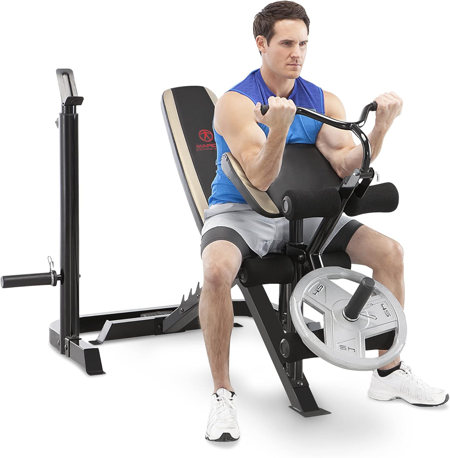 Marcy Olympic Workout Bench for Home Gym Strength Training