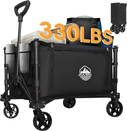 Heavy-Duty Collapsible Beach Wagon - 330lbs Capacity!