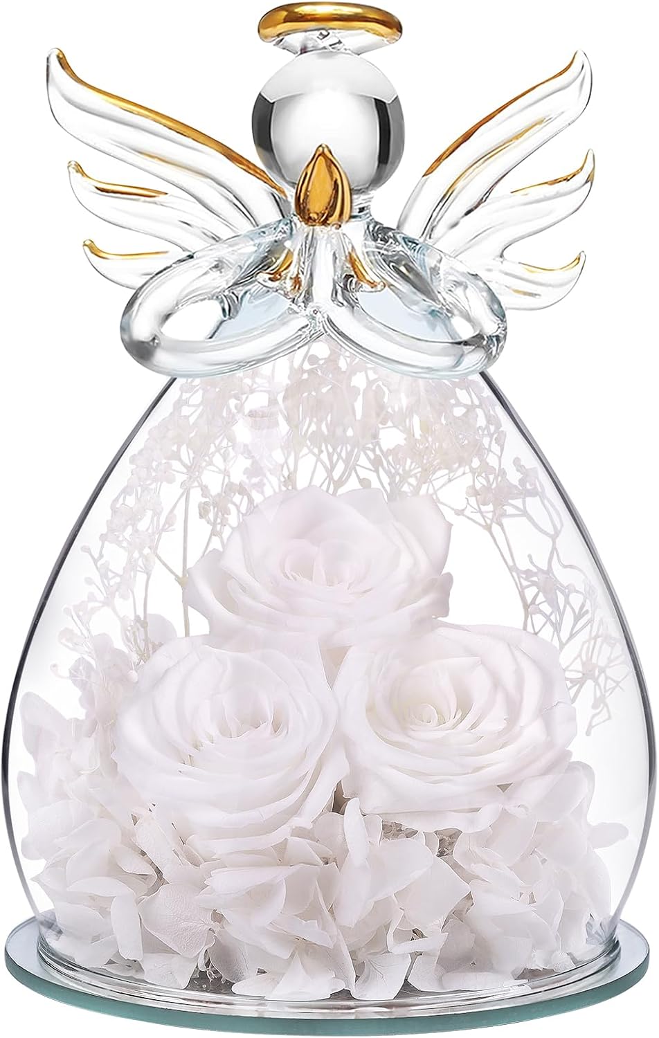 Eternal Rose Angel Gift for Women - Preserved Flower Keepsake