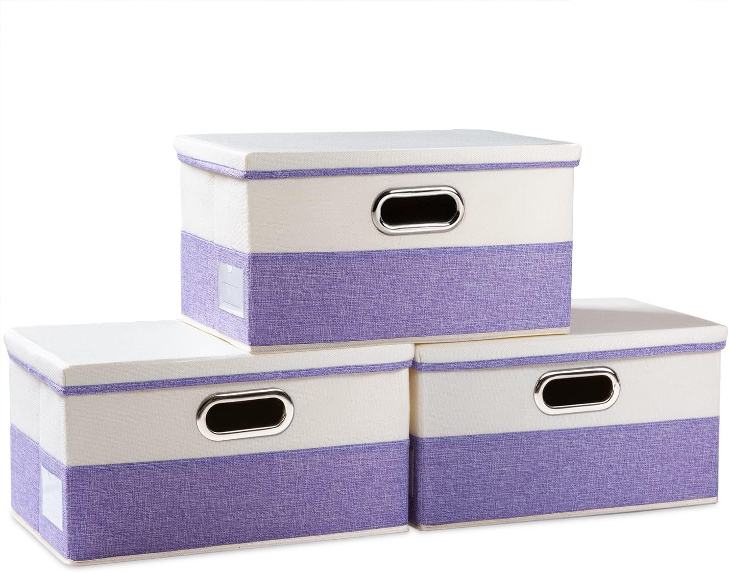 PRANDOM Collapsible Storage Bin with Lid - Stylish and Practical
