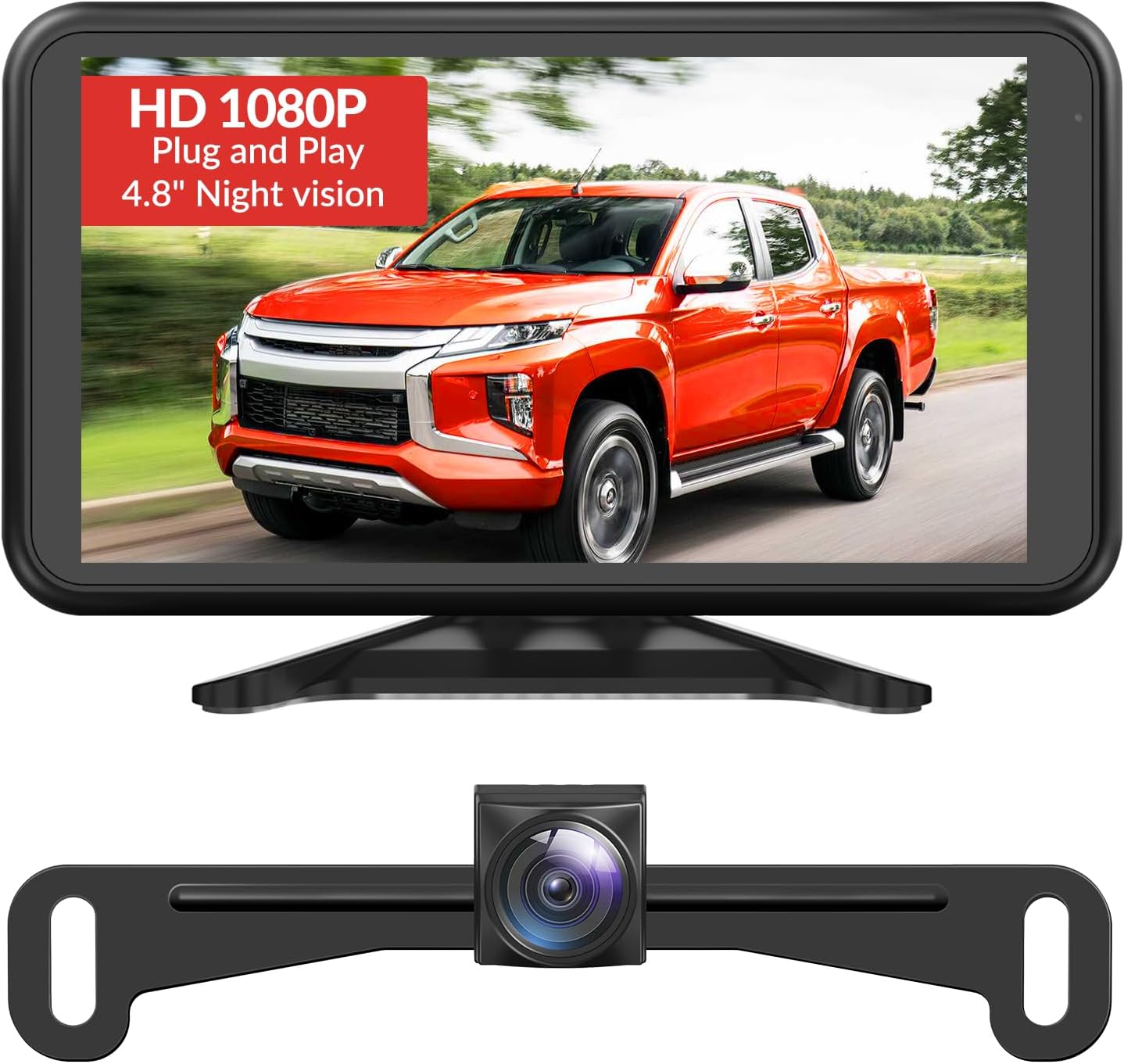 AUTO-VOX Backup Camera with 1080P Night Vision and Zoom