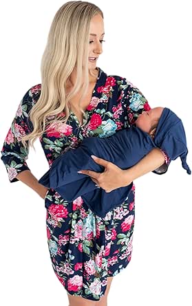 Matching Robe and Swaddle Set for Mom and Baby - Cozy Duo