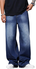Mens Wide Leg Baggy Jeans for Y2K Casual Fashion Style