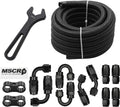 AN6 20FT Fuel Line Hose Kit Nylon Stainless Steel Braided - Reliable