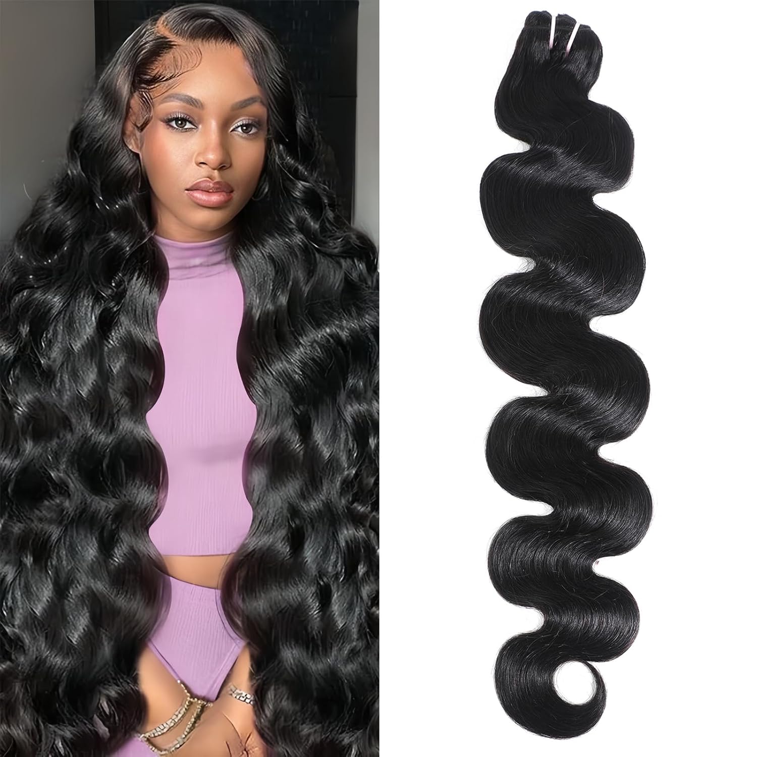 15A Raw Indian Human Hair Bundles for Silky Soft Waves