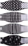 CuteBone Dog Diapers Male 4 Pack Puppy Wraps - Reusable, Leak-Proof
