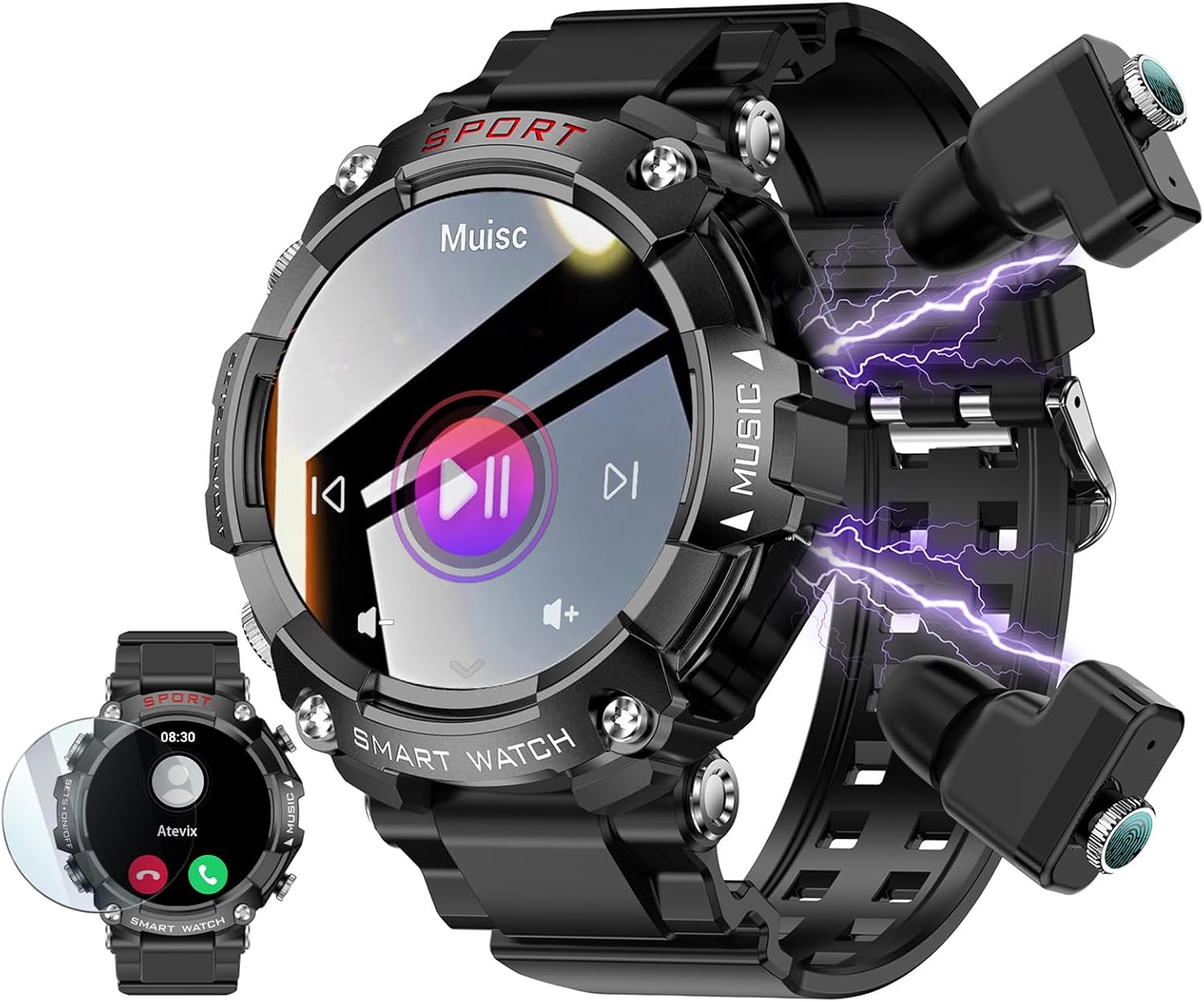 ATEVIX Smart Watch: Military Grade Fitness Tracker