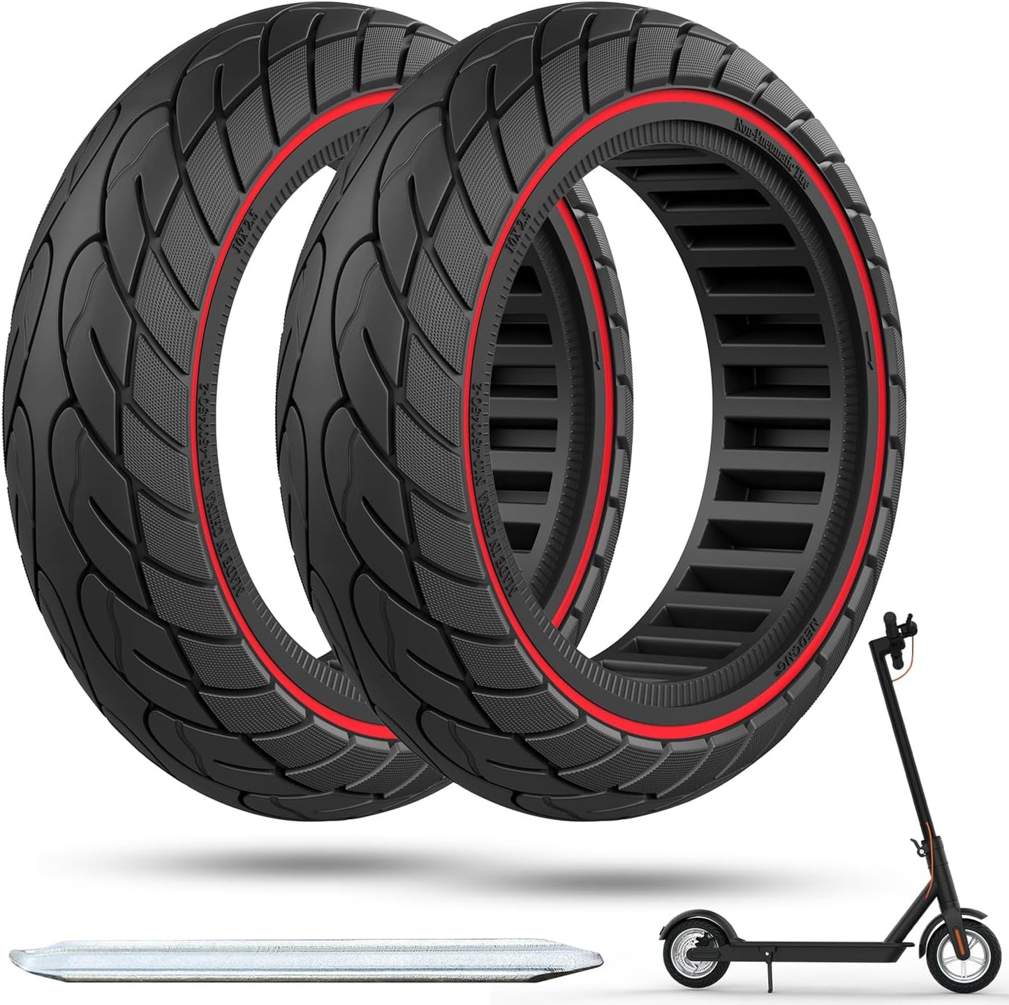 60/70-6.5 Solid Scooter Tire for Ninebot G30 Max/G30D - 10 inch