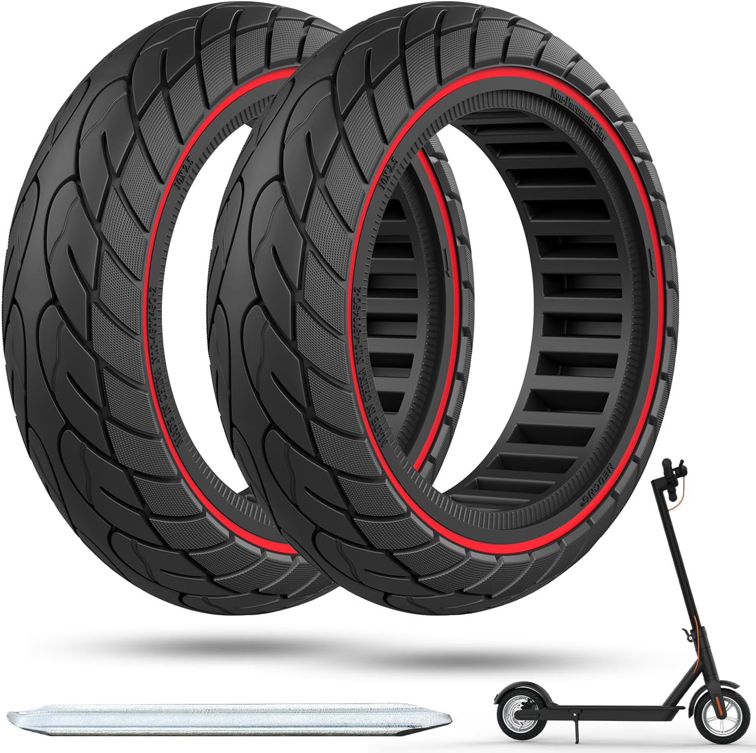60/70-6.5 Solid Scooter Tire for Ninebot G30 Max/G30D - 10 inch