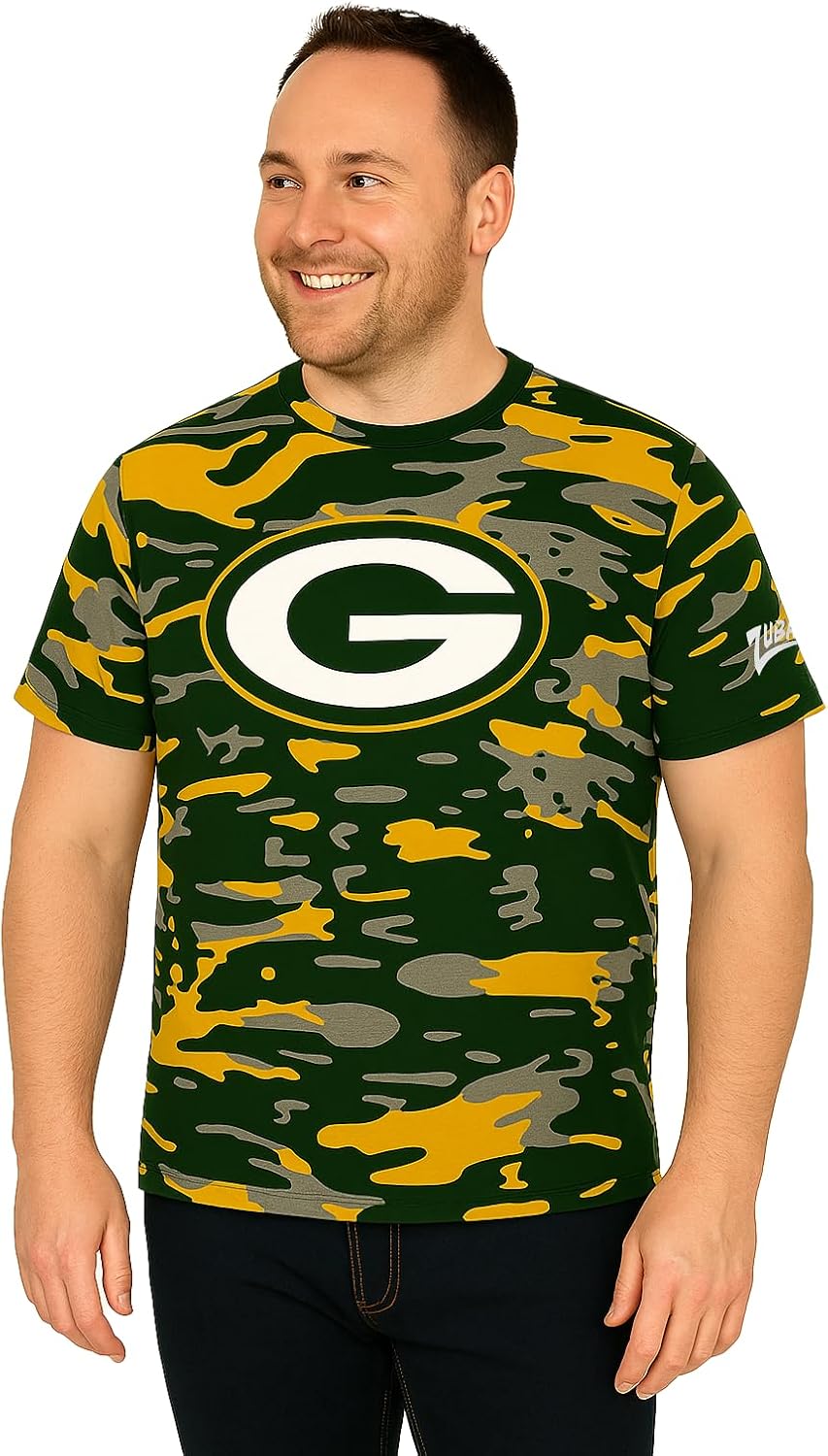 Zubaz NFL Teams Men's Short Sleeve Graphic T-Shirt for Fans