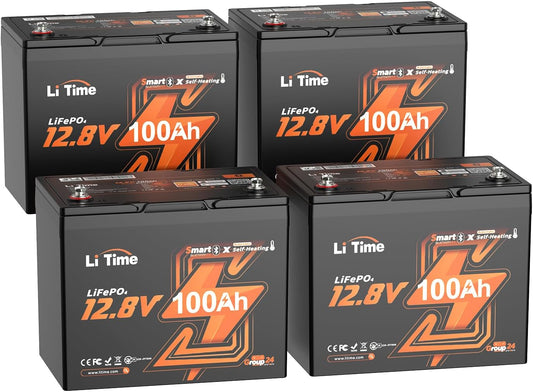 LiTime 12V 100Ah Self-Heating Battery for RVs and Off-Grid Use