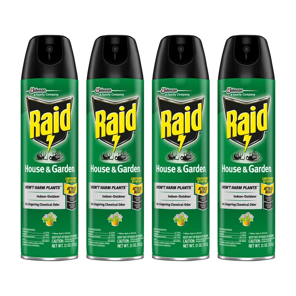 Raid House and Garden Aerosol Bug Spray for Indoor and Outdoor Use