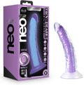 Neo Elite Glow in the Dark Silicone Anal Dildo 7.5 in - Lifelike Dual