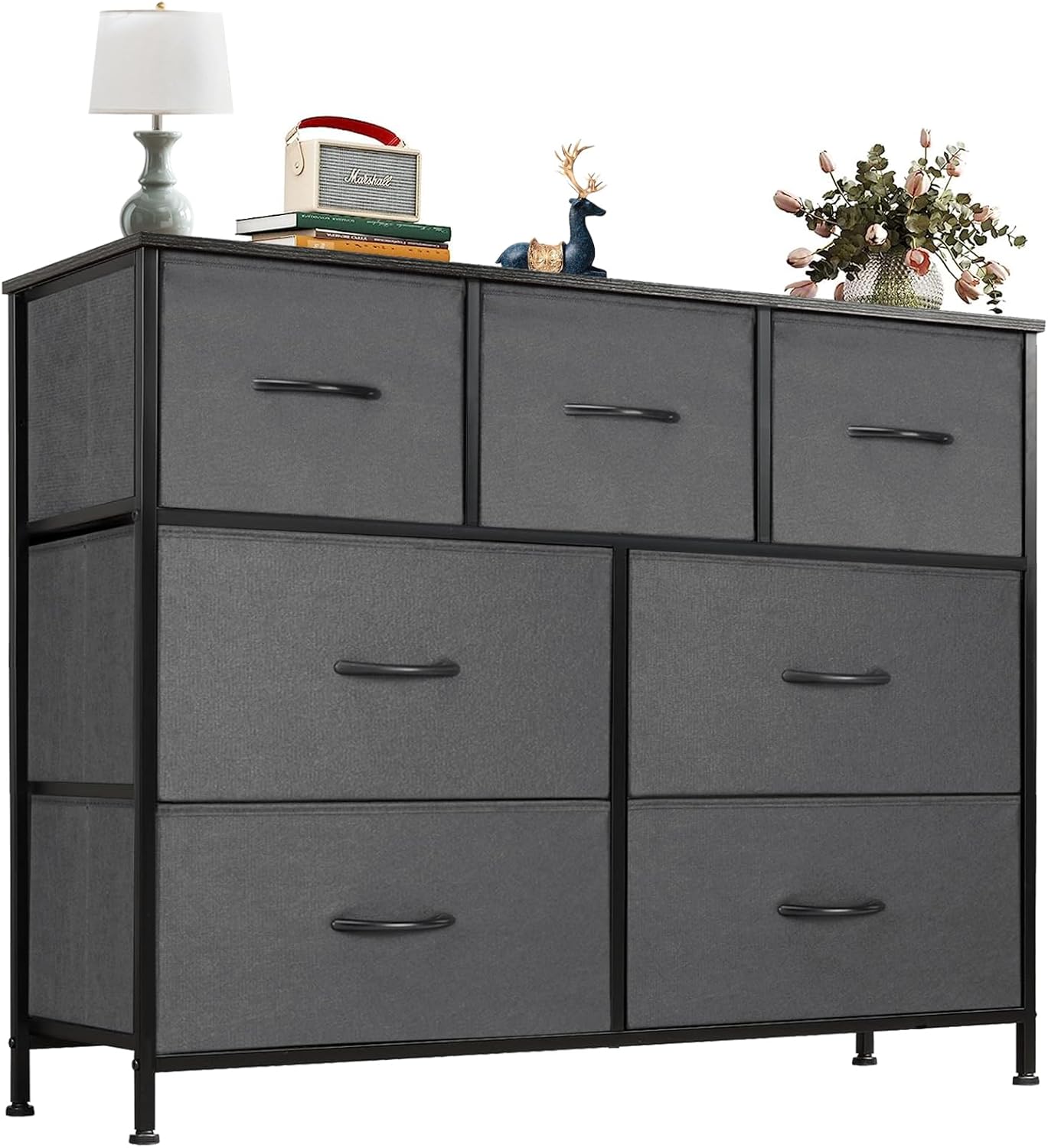 OLIXIS Dresser for Bedroom with 7 Drawers for Storage Needs