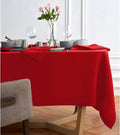 Solino Home Linen Red Tablecloth 70 x 144 in - Full-Length Holiday