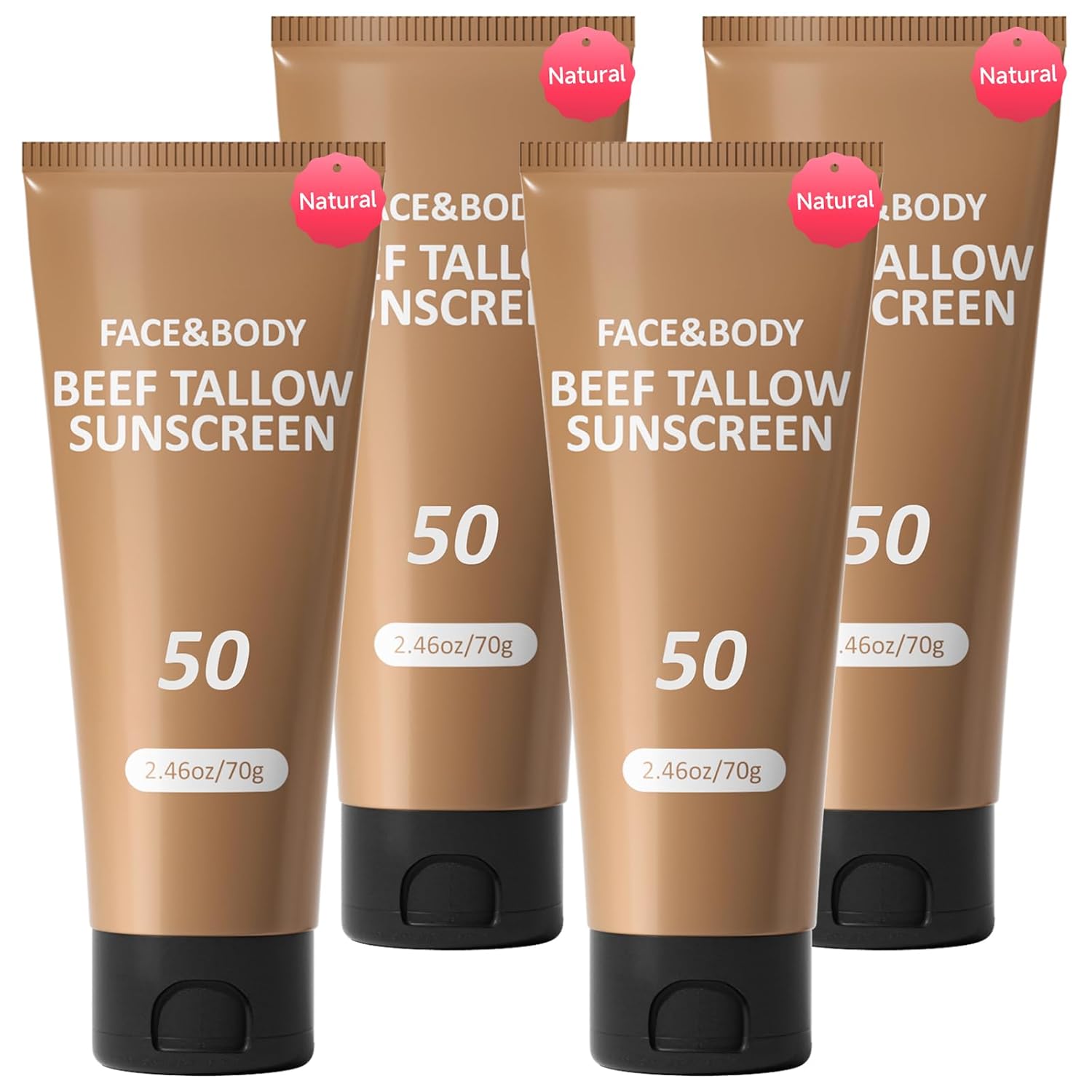 Beef Tallow Sunscreen for Face and Body, Natural Sunblock