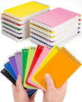 Mini Spiral Notebooks Bulk 3x5 in Memo Pads - 30 Pack Color-Coded