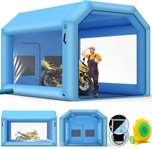 Portable Inflatable Paint Booth - Powerful Blower, Filter System - LVAOSTT