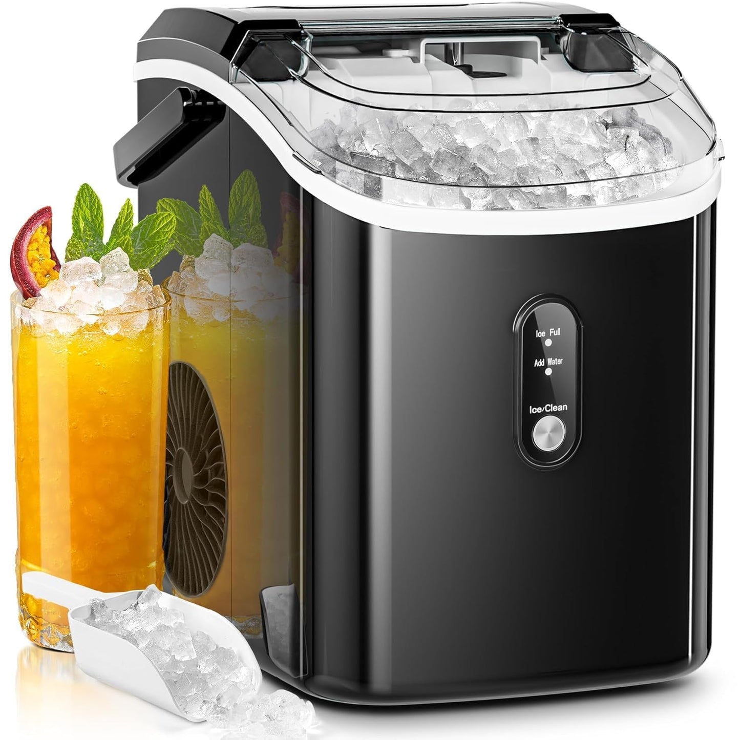 AGLUCKY Nugget Ice Maker Machine for Chewable Ice at Home
