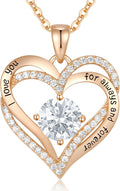 CDE Forever Love Heart Necklace for Women - Timeless Sterling Silver