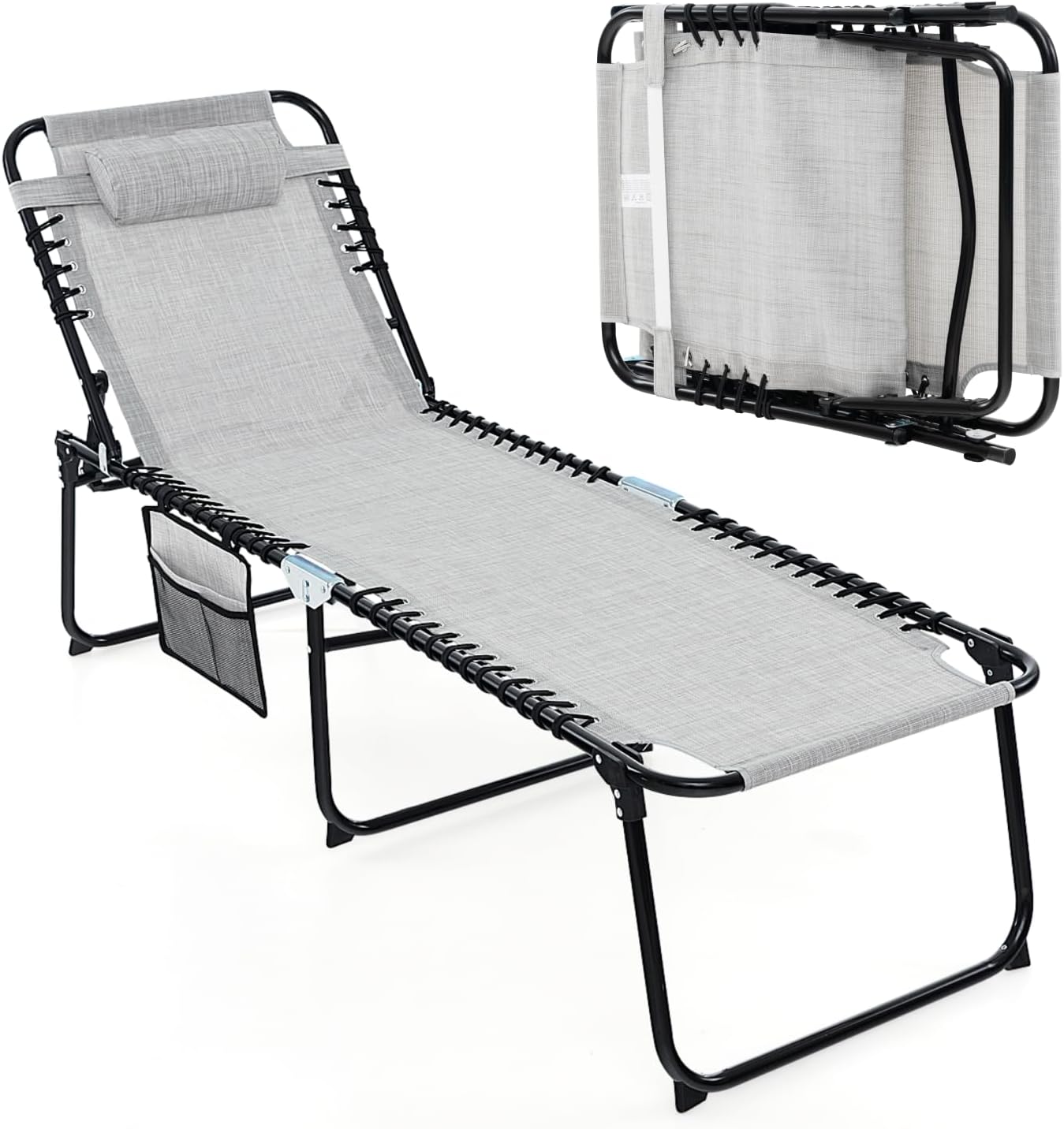 Tangkula Folding Beach Lounge Chair for Ultimate Comfort