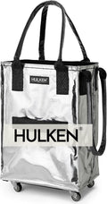Reusable Grocery Bag On Wheels Small Silver - Rolling Tote
