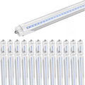 CNSUNWAY 8FT T8 LED Tube Lights - High-Output 6000K Cool White