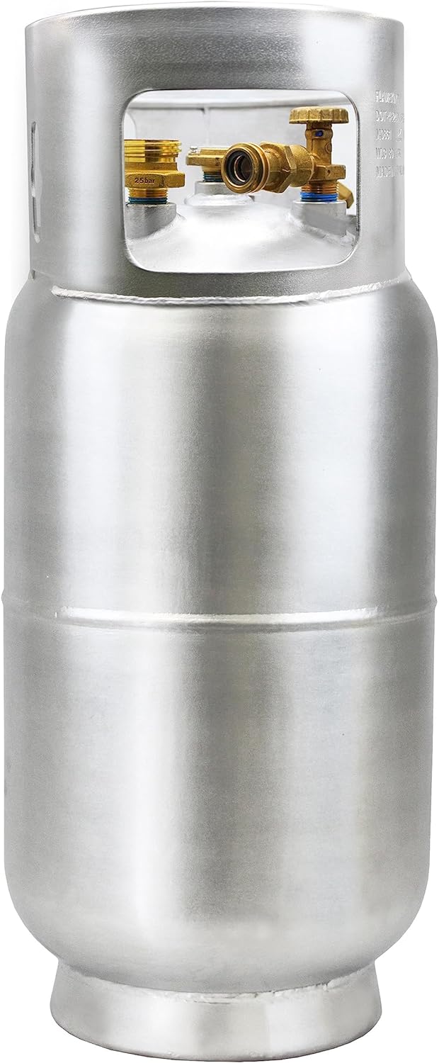 Flame King 33.5lb Aluminum Forklift Propane Tank with Gauge