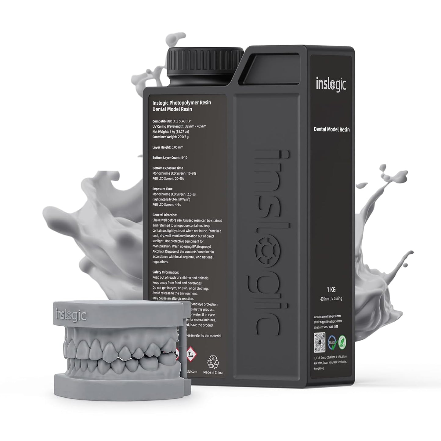 High Accuracy 3D Printer Resin for Dental Models by Inslogic