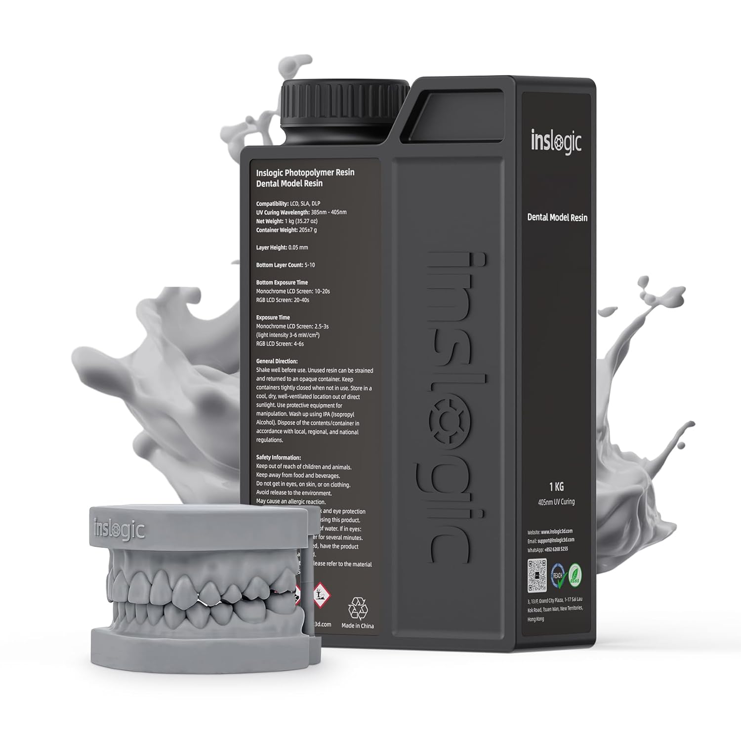 High Accuracy 3D Printer Resin for Dental Models by Inslogic