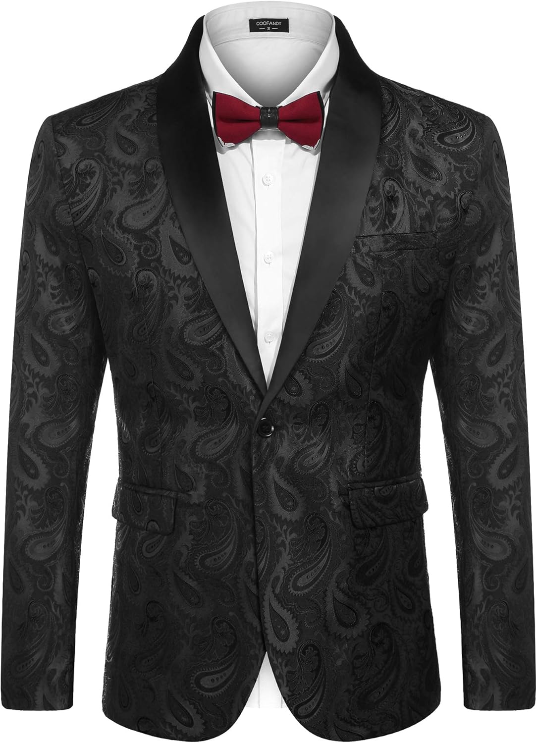 Stylish Floral Tuxedo Jacket for Men - Perfect for Events