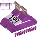 VECELO Premium Velvet Clothes Hangers for Heavy Duty Use