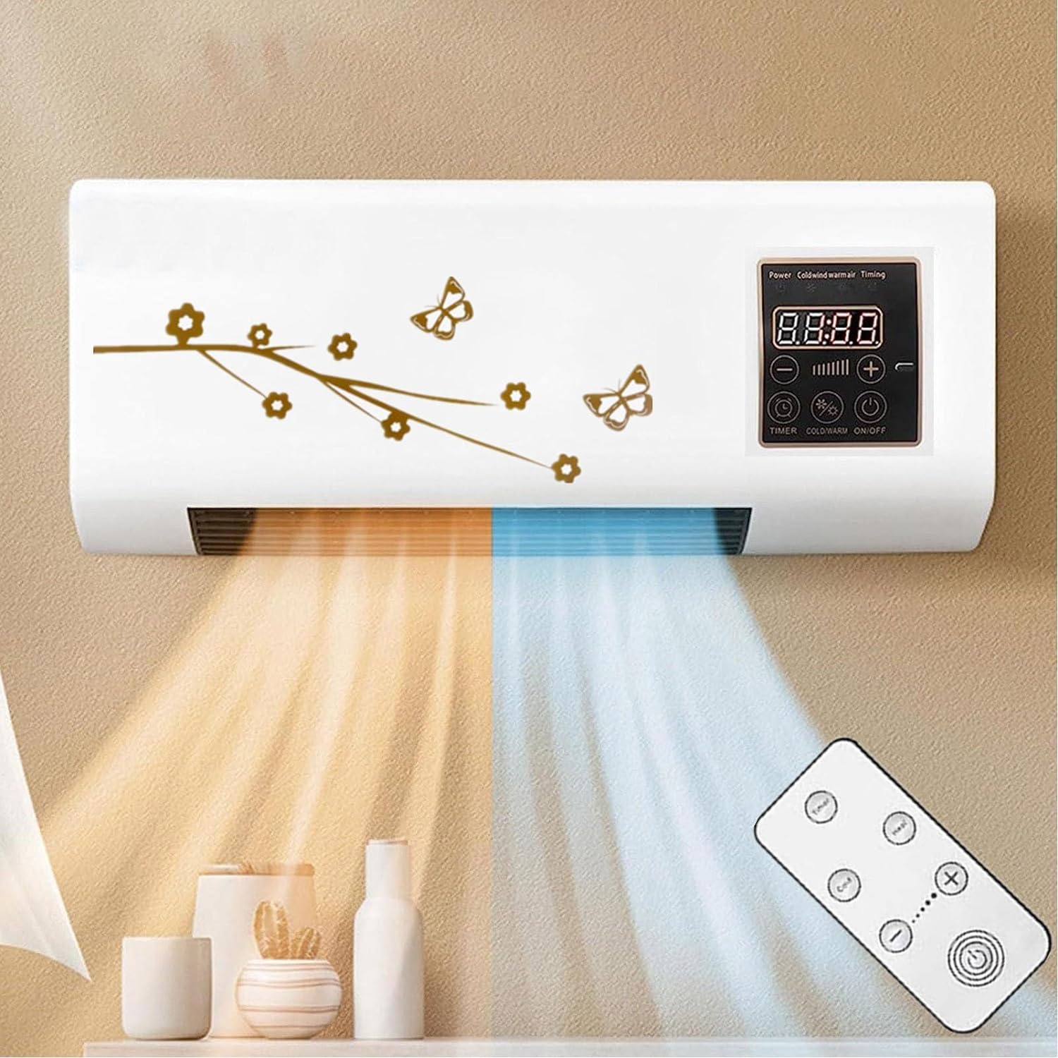 2-in-1 Smart Wall AC & Heater - Portable Combo Unit