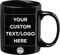 Custom Ceramic Coffee Mugs 11 oz Set of 100 - Personalized Bulk Pack