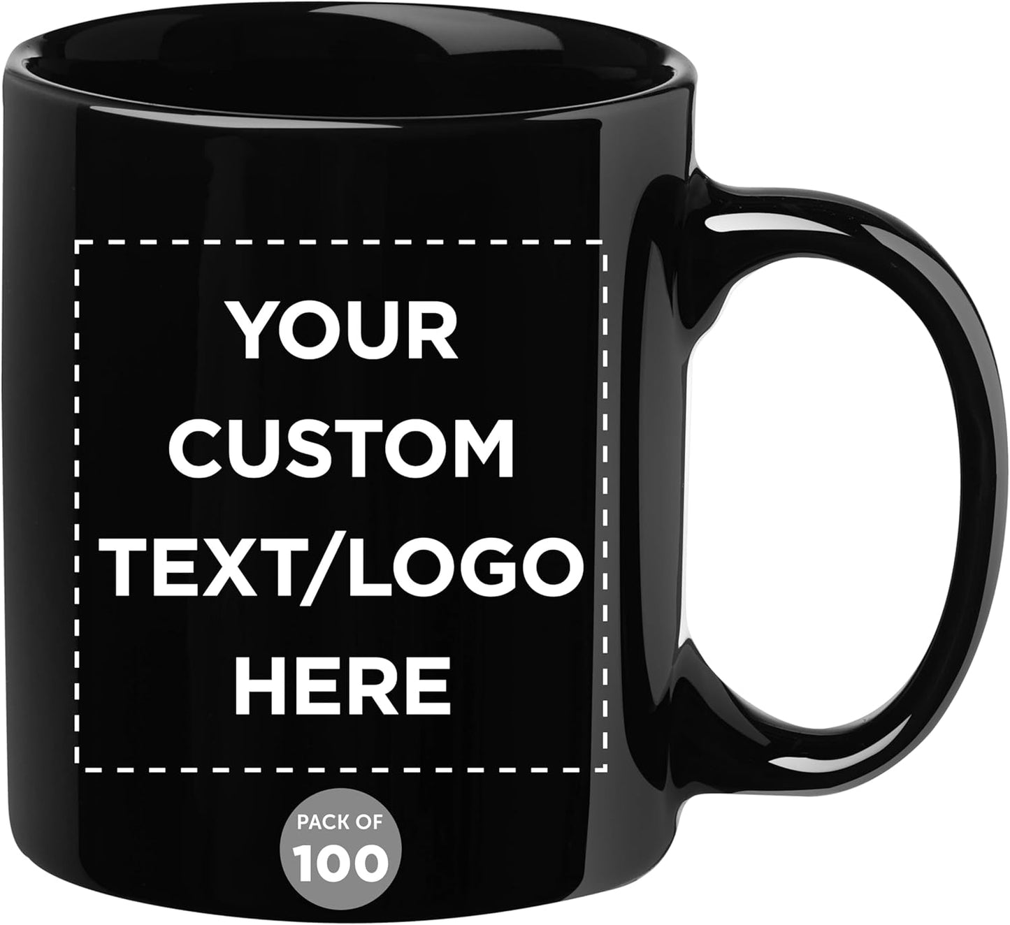 Custom Ceramic Coffee Mugs 11 oz Set of 100 for Every Occasion