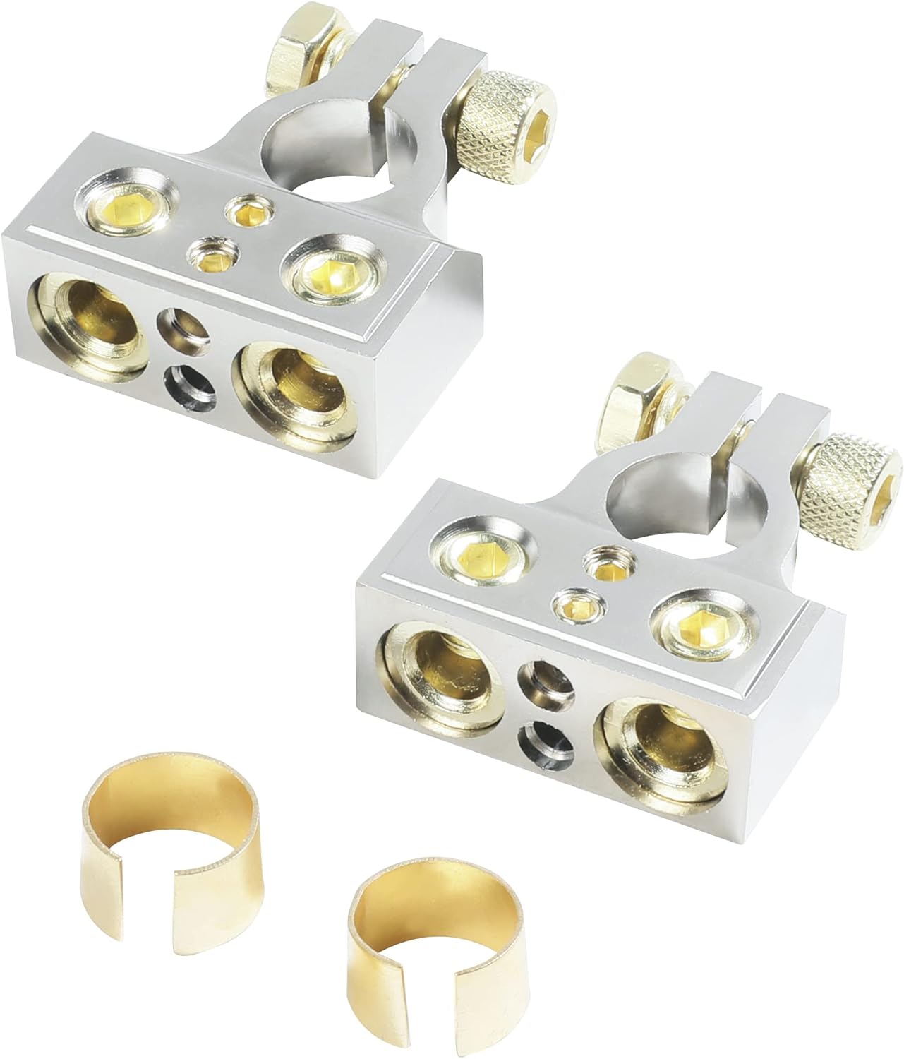 Heavy Duty Silver Battery Terminals - Secure Your Power!