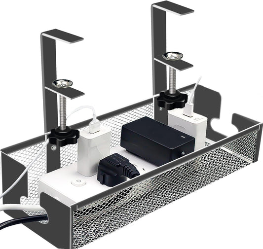 Black Mesh Cable Tray - Neatly Organize Wires