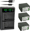 Kastar 3-Pack CGR-D28 Battery and LTD2 USB Charger - Dual Charge Kit
